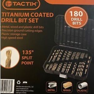 TACTIX Titanium Coated Drill Bit Set